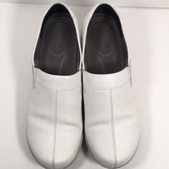 DANSKO Work Wonders Women's EU 41 US 10.5 Shoes White Leather Closed Heel Clogs - Picture 11 of 14